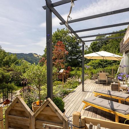 Waldlounge - Gartenwohnung Oberstaufen Exteriör bild