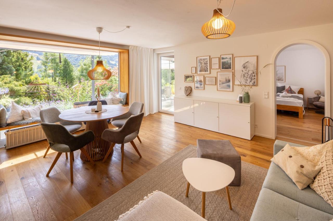 Waldlounge - Gartenwohnung Oberstaufen Exteriör bild